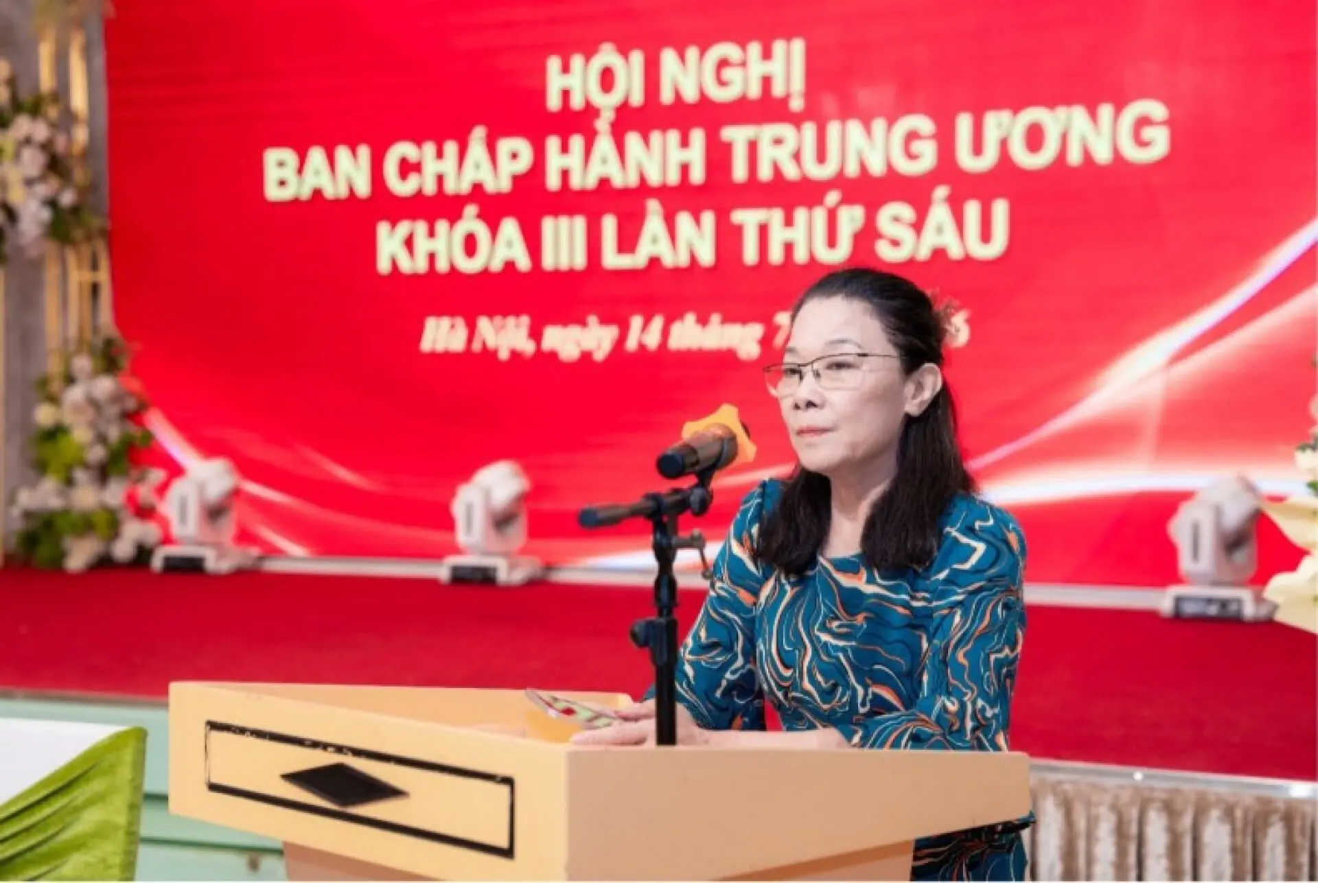 Bà Nguyễn Thị Bích Ngà - Nguyên Uỷ viên Uỷ Ban kiểm tra Trung ương Đảng - Tân Phó Chủ Tịch Trung ương Hội Giáo dục chăm sóc sức khoẻ cộng đồng Việt Nam (Ảnh: PV)