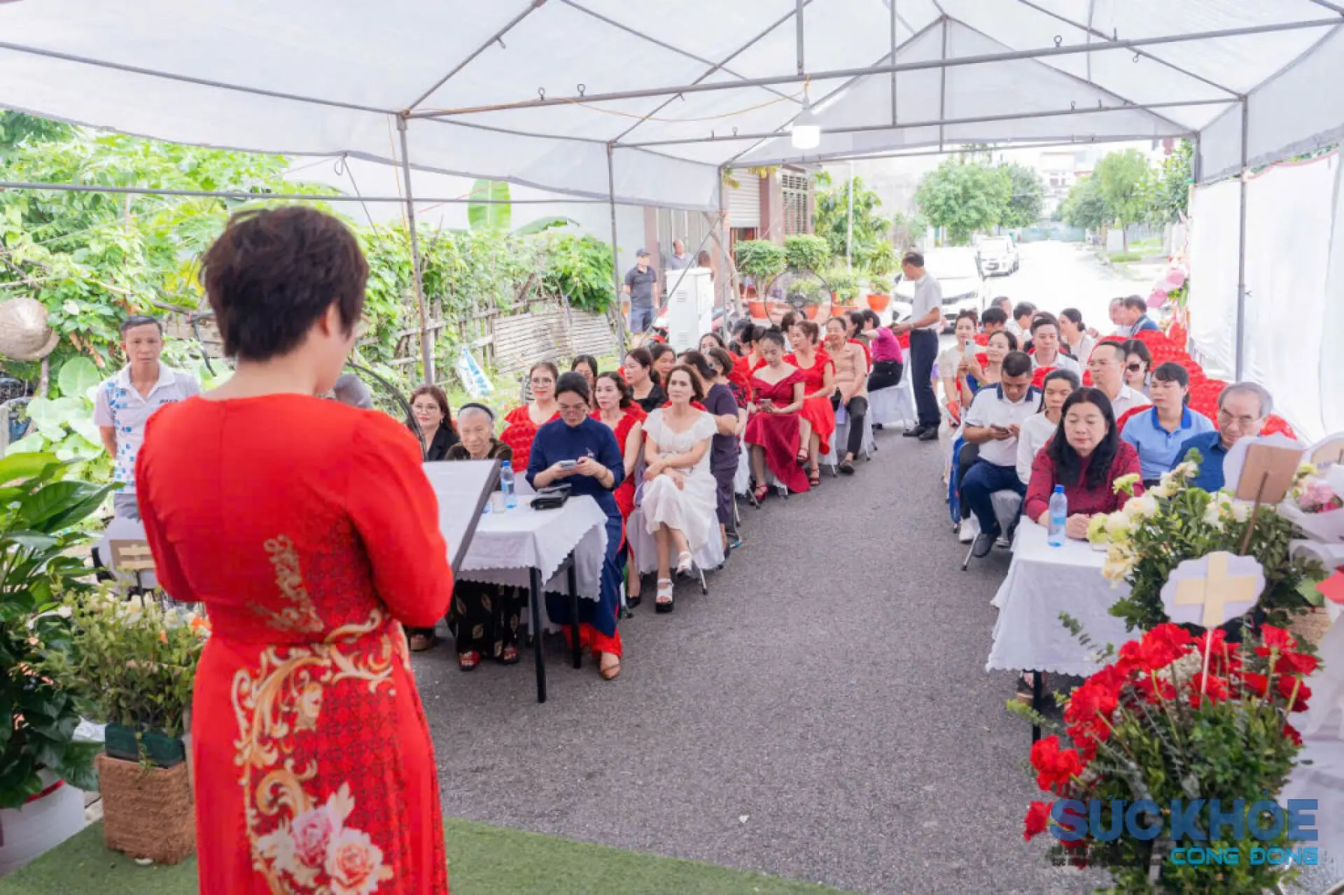Quang cảnh buổi lễ ra mắt Chi hội Lê Tiến tại Hải An, Hải Phòng (Ảnh: PV)
